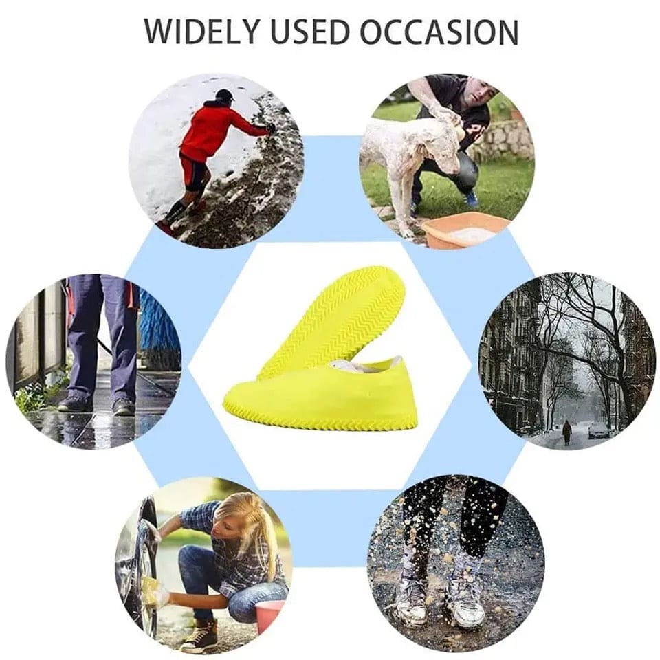 Silicone Shoe Cover, Reusable Rain Shoe Covers, Unisex Shoes Protector, Anti Slip Rain Boots Pads For Outdoor Rainy Day, Recyclable Boot Cover, Waterproof Overshoe Boot Covers, Unisex Shoes Protectors