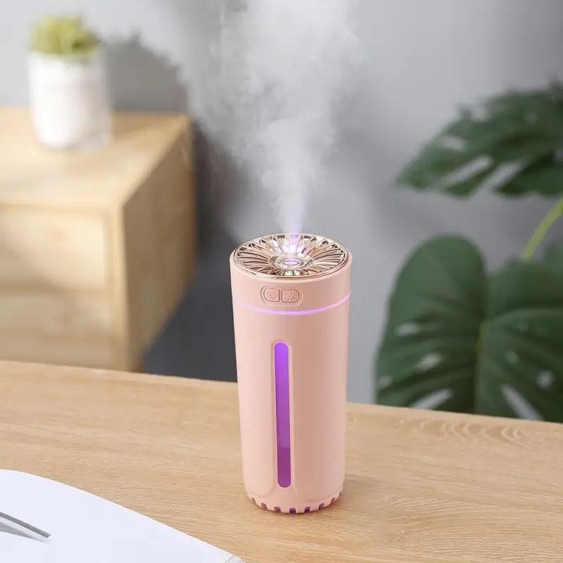 Ultrasonic Air Humidifier, Portable 300ml Wireless Car Air Freshener, Mist Maker Fogger with Light, Home Aroma Diffuser, Portable Essential Oil Diffuser, Mini Aroma Atmosphere Diffuser