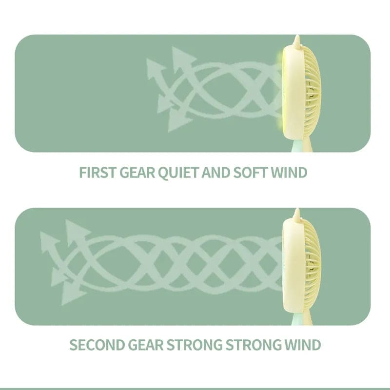 Mini Strong Wind Fan, Portable Travel Pocket Fan, Personal Hand Fan With LED Night Light, Mini Portable Fan