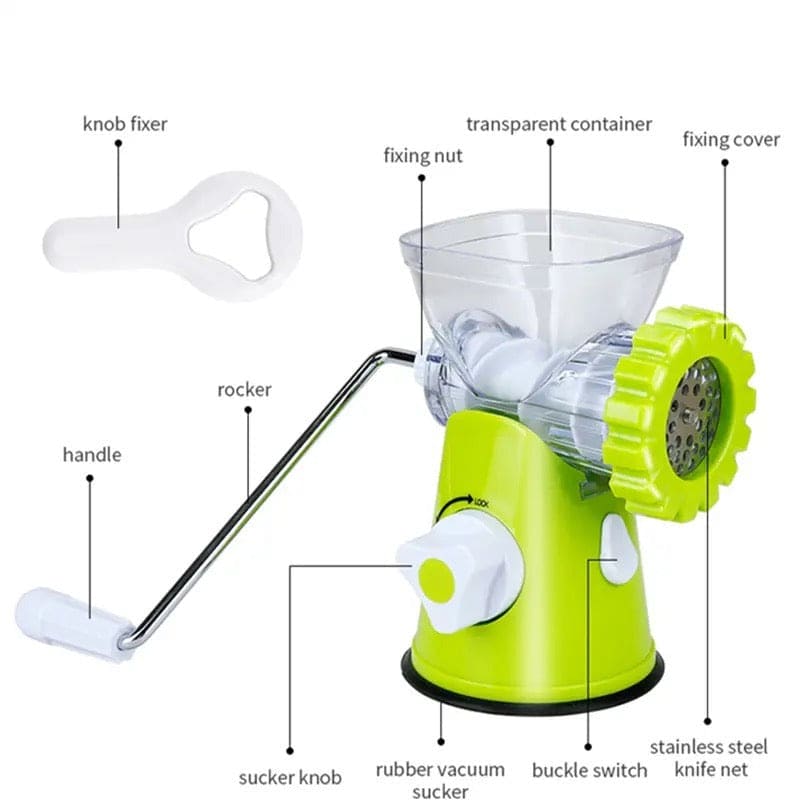 Multifunctional Meat Grinder, Household Multipurpose Grinder, Portable Small Stuffing Machine, Meat Vegetable Mincer Machine, Sausage Meat Grinder Blenders Mixers, Meat Vegetable Spice Hand-cranked Meat Mincer