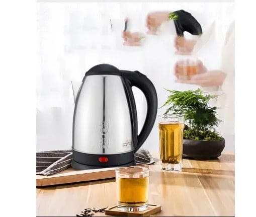 2L Stainless Steel Electric Kettle, Electric Teapot Water Boiler, Samovar Tea Thermos Pot, Anti Over Heat Thermal Mug, Portable Travel Water Boiler, Household Quick Heating Hot Water Boil Kettles, Electric Automatic Cut Off Jug Kettle