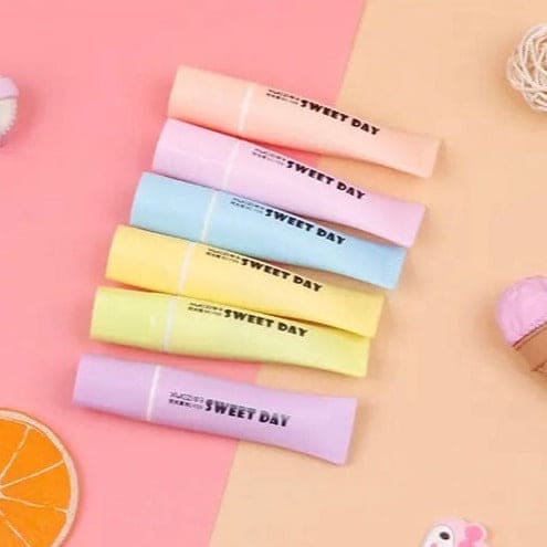 6 Pcs Sweet Day Highlighter, Toothpaste Style Candy Color Highlighter, Swing Cool Highlighters Pens, Office School Stationary Accessories