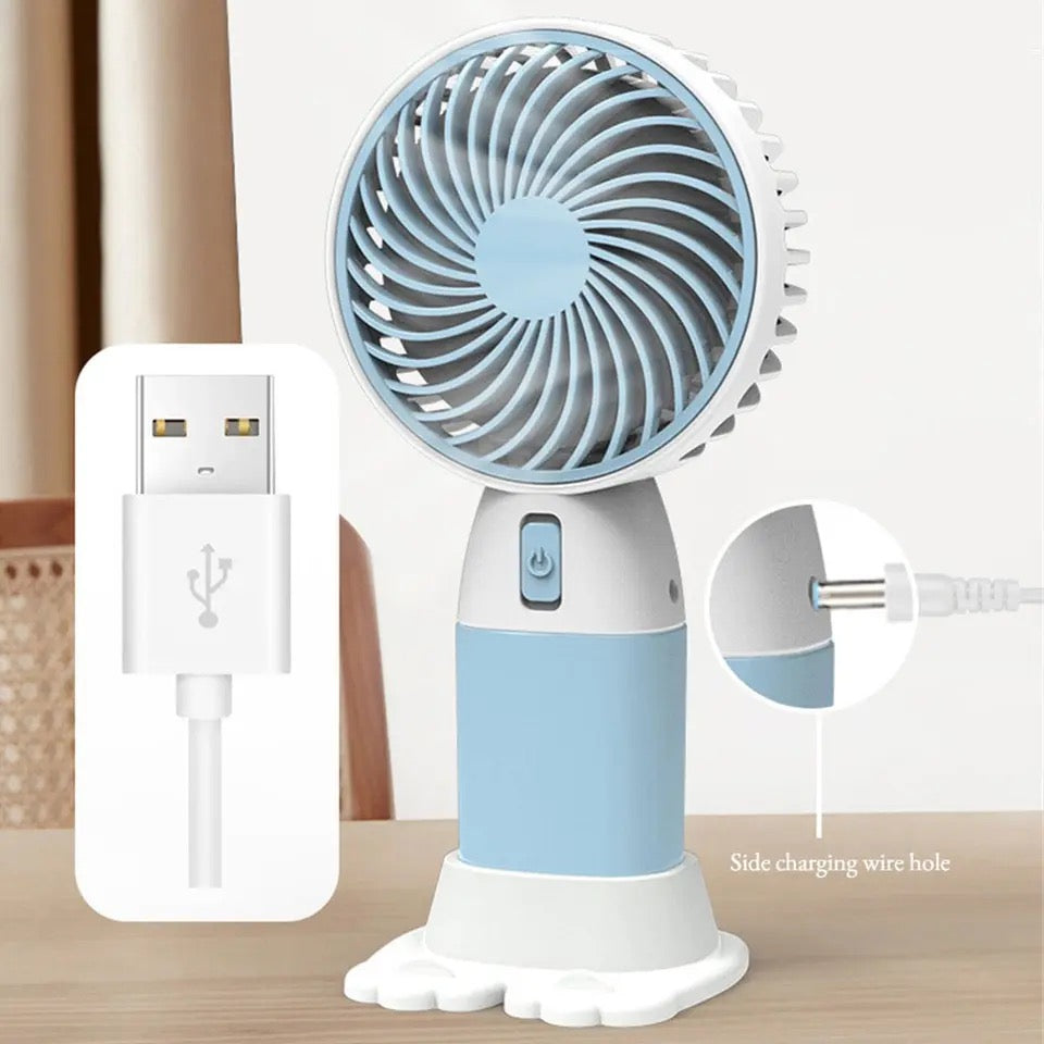 Mini Portable Stand Base Fan, Rechargeable Mute Cooling Appliance Desktop Fan, Mini Handheld Fan, Rechargeable Cooling Mini Fan,  Mini Pocket Cooling Fan, High Wind Power Mini Small Fan, Travel Pocket Handheld Fan