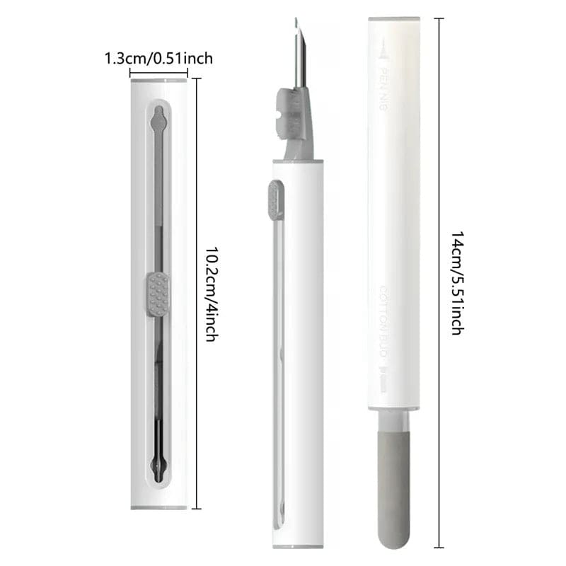 3 In 1 Earphone Cleaning Pen, Earbuds Case Cleaning Kit, Multifunctional Headphones Airphone Keyboard Cleaning Pen, Multipurpose 3 In 1 Cleaning Pen For Keyboard Camera AirPords Earbud