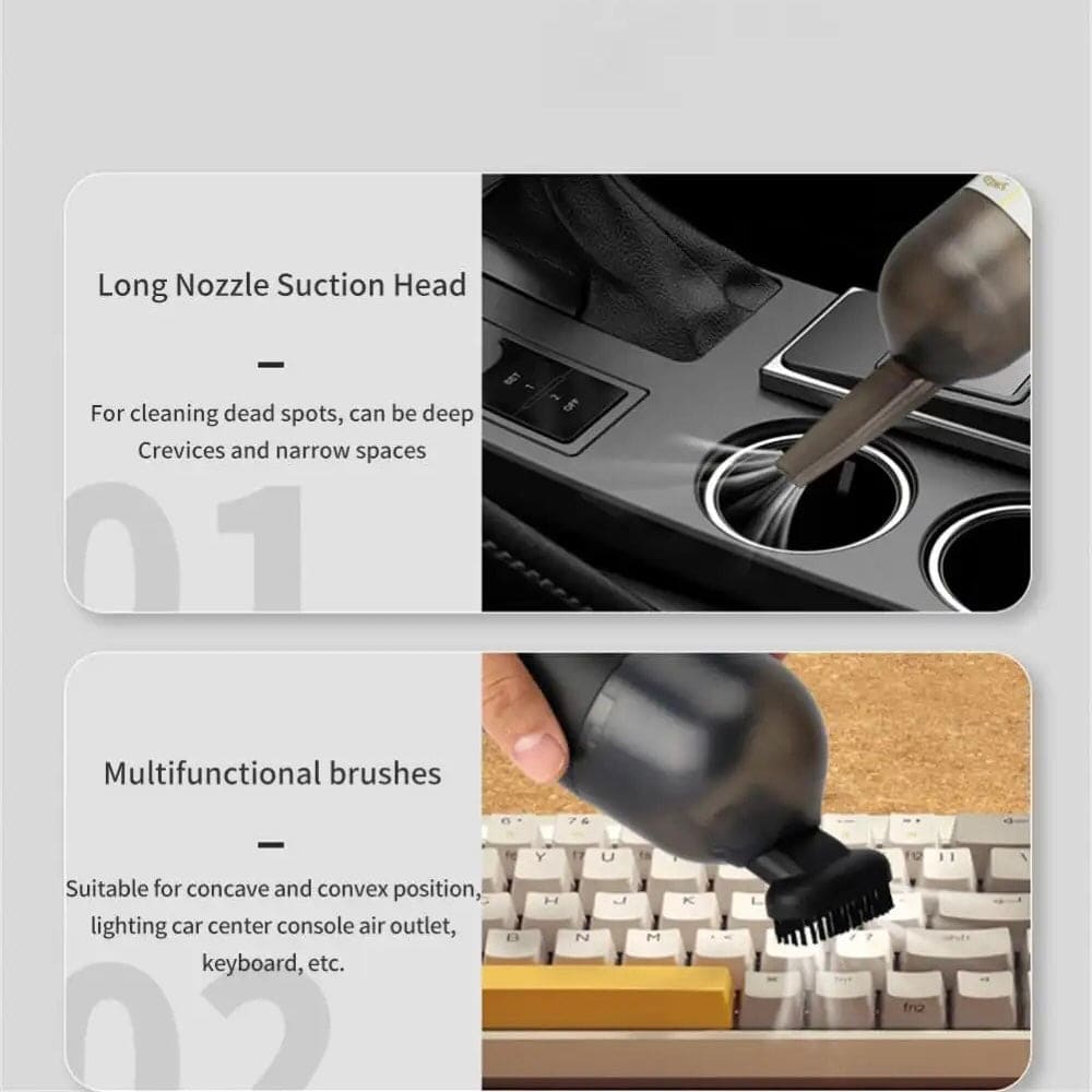 Capsule Vacuum Cleaner, Wireless Mini Vacuum Cleaner, Handheld Dust Catcher, Car Interior Desktop Dust Cleaning Tool, Portable Car Vacuum Cleaner, Multipurpose Mini Vacuum Cleaner