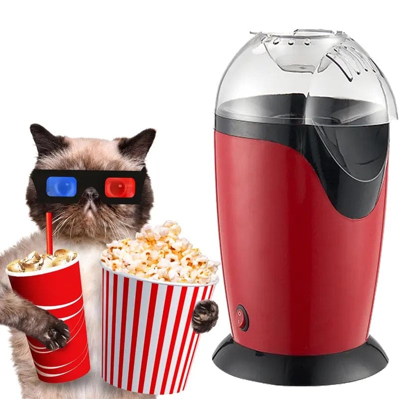 Portable Electric Popcorn Maker, Automatic Instant Popcorn Maker, Kitchen Desktop Mini DIY Corn Maker, Electric Hot Popcorn Machine, Oil Mini Hot Air Popcorn Machine, Portable Electric Household Snack Maker