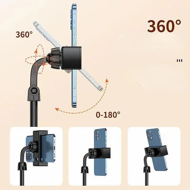 Telescopic Mobile Holder, Live Selfie Mobile Phone Holder, Portable Mini Tripod Stand, Universal Mobile Phone Holder Clip, Multifunctional Retractable Mobile Bracket Holder, Adjustable Bracket Phone Holder