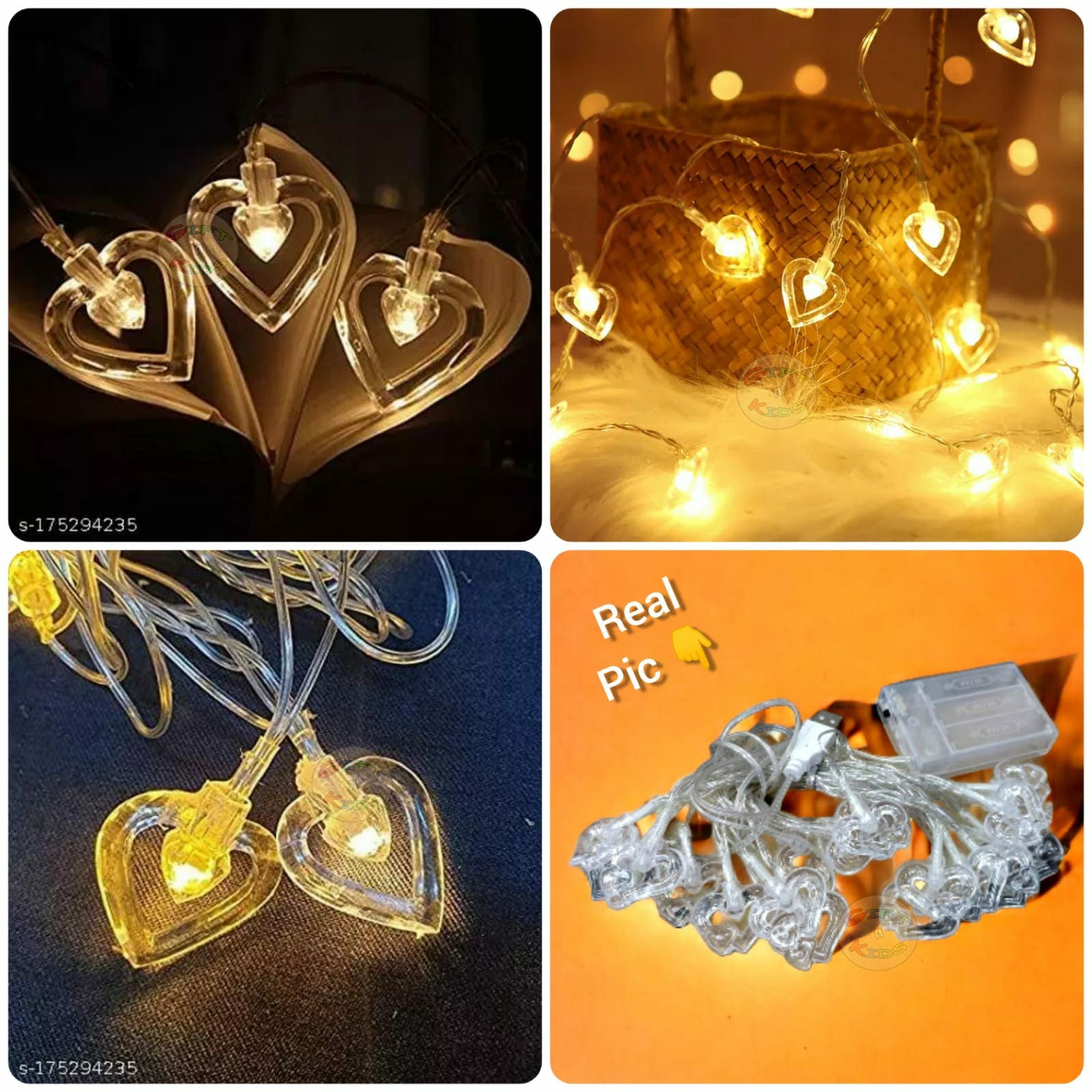Shiv Love Heart Led String Lights, Decorative Heart Fairy Lights, LED Romantic String Lights, Outdoor Heart Shaped Fairy Lights, Home Outdoor Globe Festoon Heart Lights
