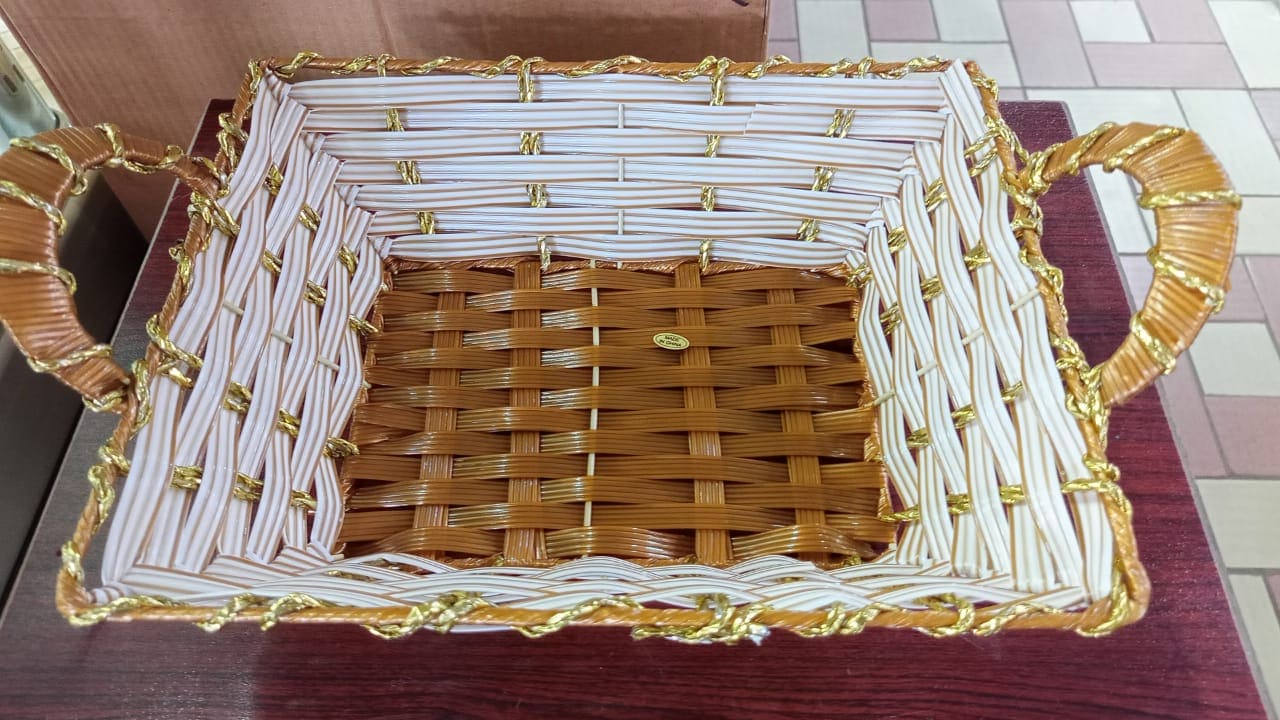 Mini Fruit Basket, Decorative Fruit Basket, Living Room Fruit Basket, Small Plastic Rattan Lace Bamboo Basket, Kitchen Dining Fruit Plate, Multipurpose Storage Basket