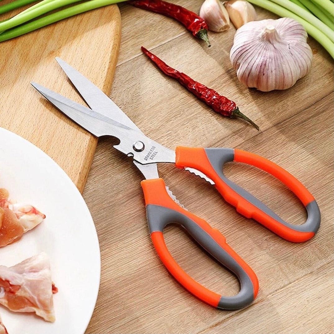Stainless Steel Meat Vegetable Cutting Scissors Chicken Bone Scissor Can Opener, Multi Chicken Bone Scissor Can Opener, Kitchen Bar BBQ Tools