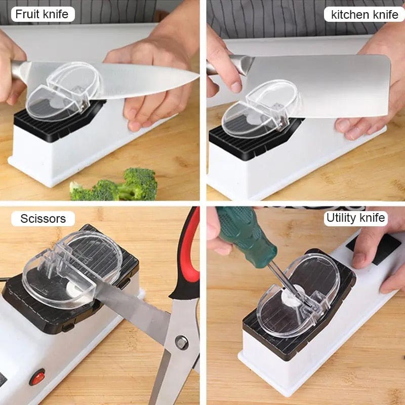 Electric Knife Sharpner, Multi Tool Knives Sharpening Machine, Professional Knives Sharpener Sharpening Stones, Knives Scissor Tool Diamond Sharpener For Kitchen, Adjustable Kitchen Knives Sharpener, Kitchen Cutter Sharpener