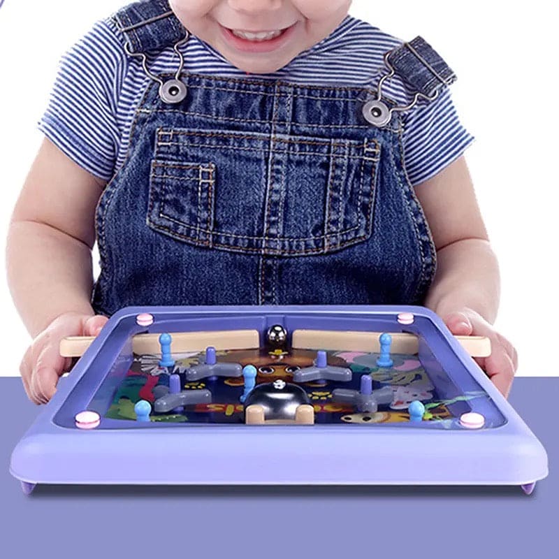Children Dinosaur Pinball Game, Baby Pinball Tabletop Skill Game Fun Arcade Pinball Machine, Parent Child Interactive Pinball Games Toy, Kids Table Shooting Board Games, Six Sided Puzzle Rolling Ball Game, Action and Reflex Game for Children And Family
