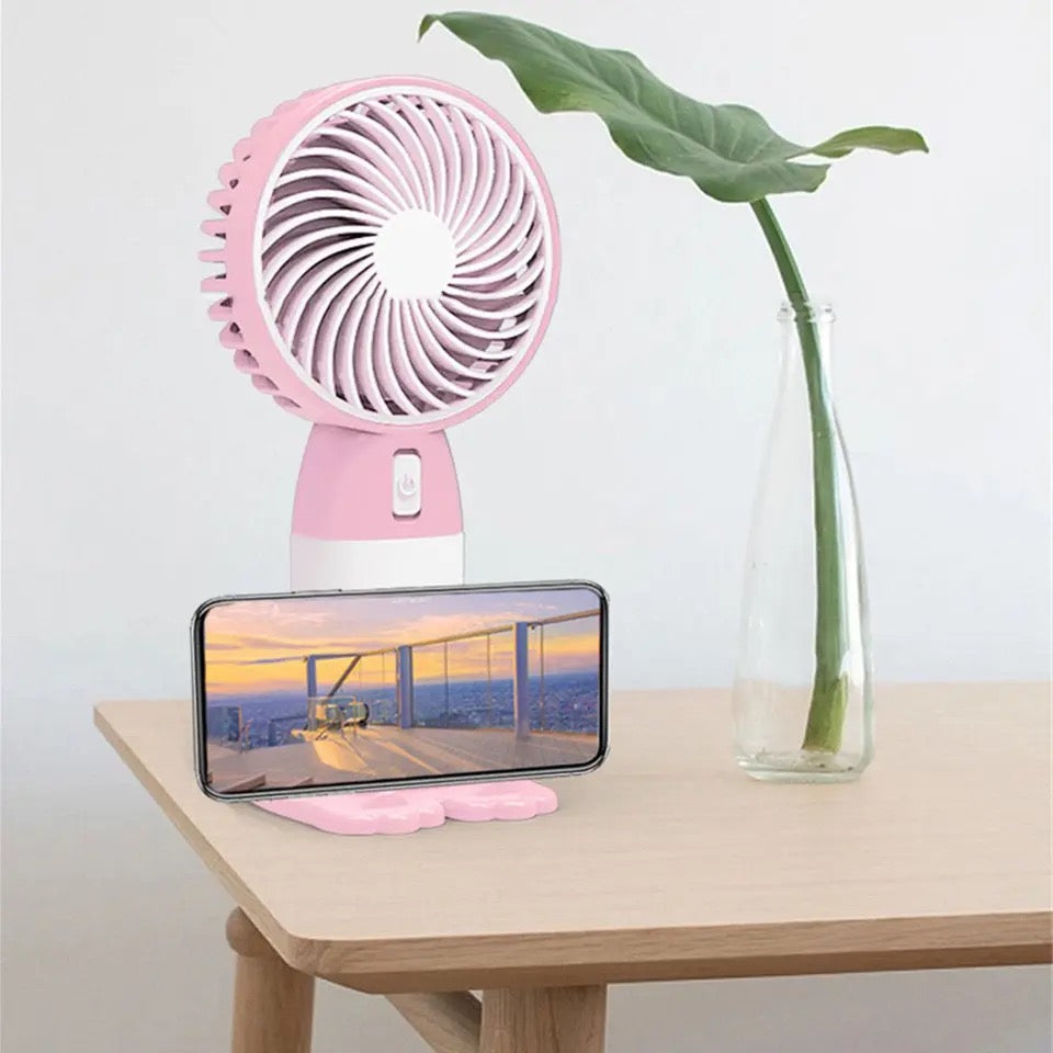 Mini Portable Stand Base Fan, Rechargeable Mute Cooling Appliance Desktop Fan, Mini Handheld Fan, Rechargeable Cooling Mini Fan,  Mini Pocket Cooling Fan, High Wind Power Mini Small Fan, Travel Pocket Handheld Fan
