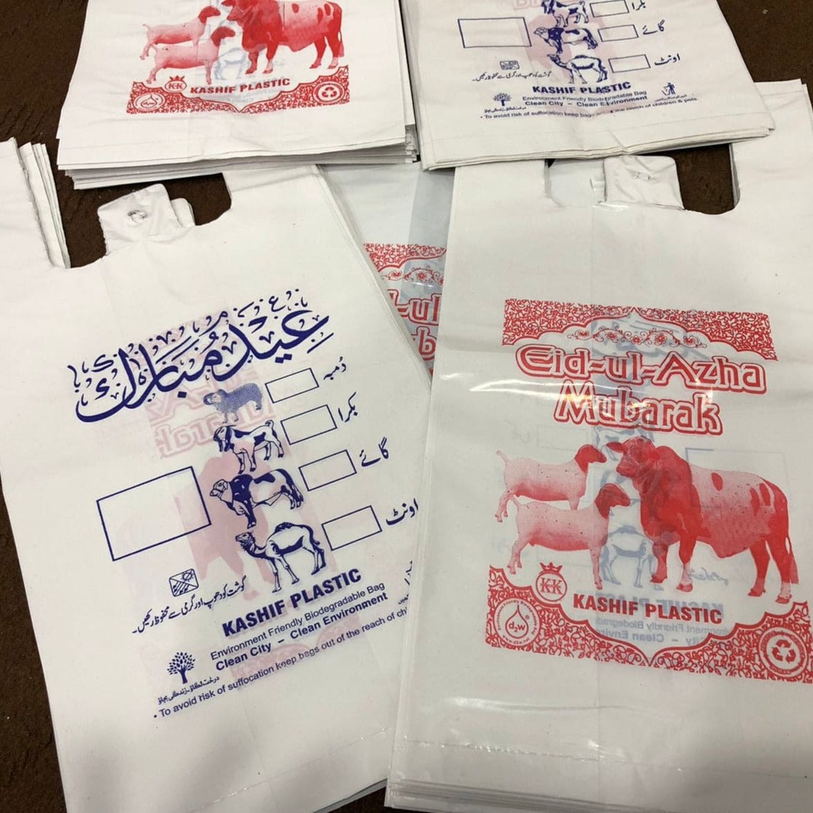 Bakra Eid Meat Bags, Disposable Shoppers, Meat Plastic Bags