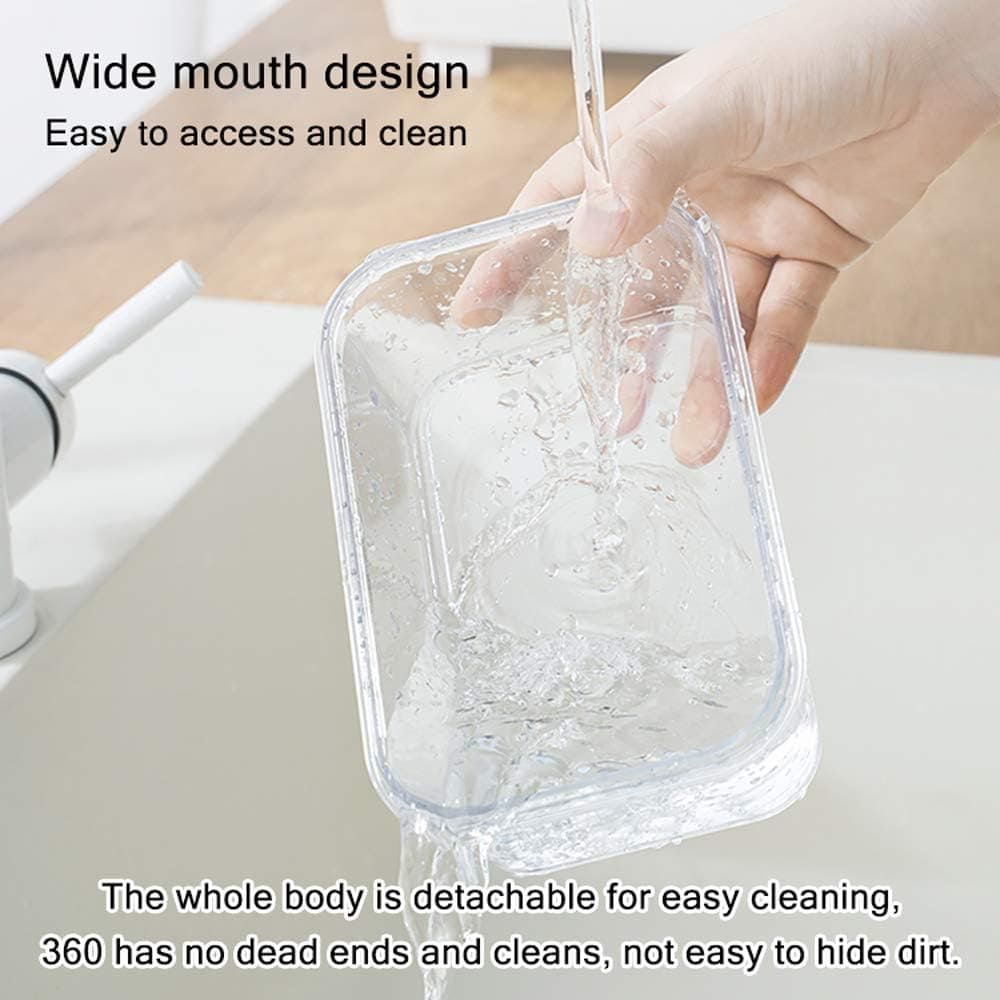 Set Of 3 Acrylic Food Container, Food Vegetable And Fruit Storage Box, Refrigerator Acrylic Meal Prep Containers, Multifunctional Reusable Food Storage Box With Lid