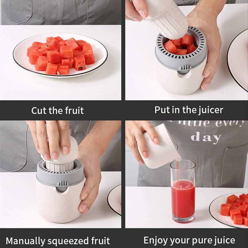 Manual Citrus Presser, Anti Slip Reamer, Hand Fruit Manual Juicer, Portable Lemon Juicer, Hand Rotation Press Juicer, Mini Portable Citrus Juicer Machine, Portable Lime Juicer Cup