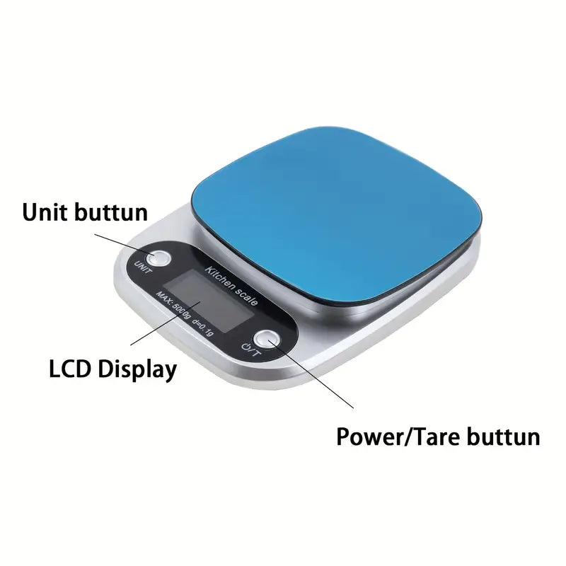 LED Kitchen Scale, Electronic Food Balance Measuring Weight Machine, 10Kg Digital Precious Device, Multipurpose Digital Scale