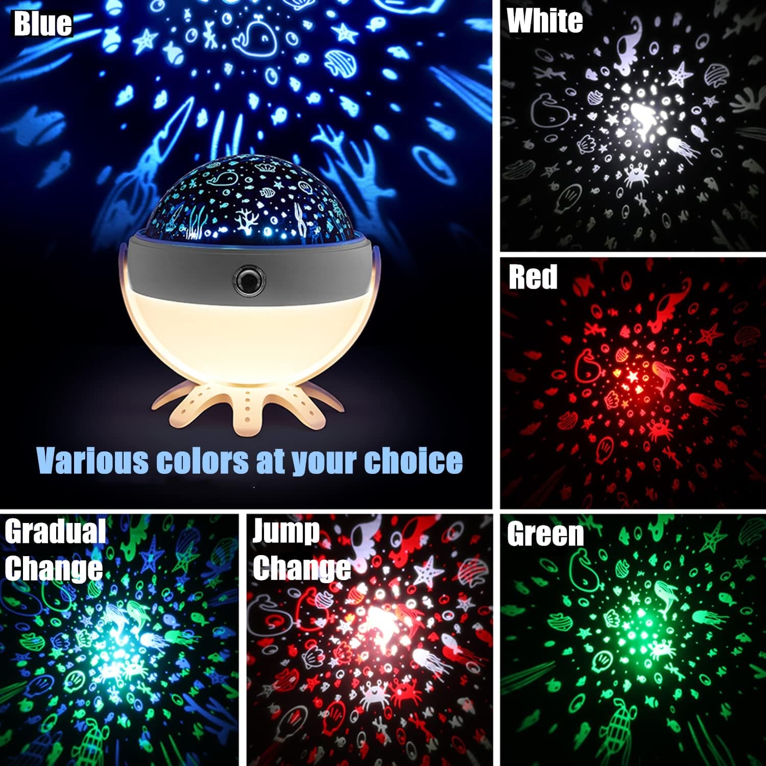 Octopus Galaxy Lamp, Music Party Light With RC, Star Projector Light, 360 Rotating Atmosphere Night Light, Galaxy Light Projector, Starry Sky Projector Night Lamp