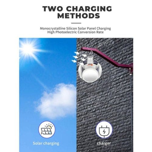 Football Foldable Solar Light, Emergency Home Camping Night Lights, Portable USB Rechargeable LED Search Light, 2 In 1 Camping Light, Portable Tent Lamp with Hanging Hook
