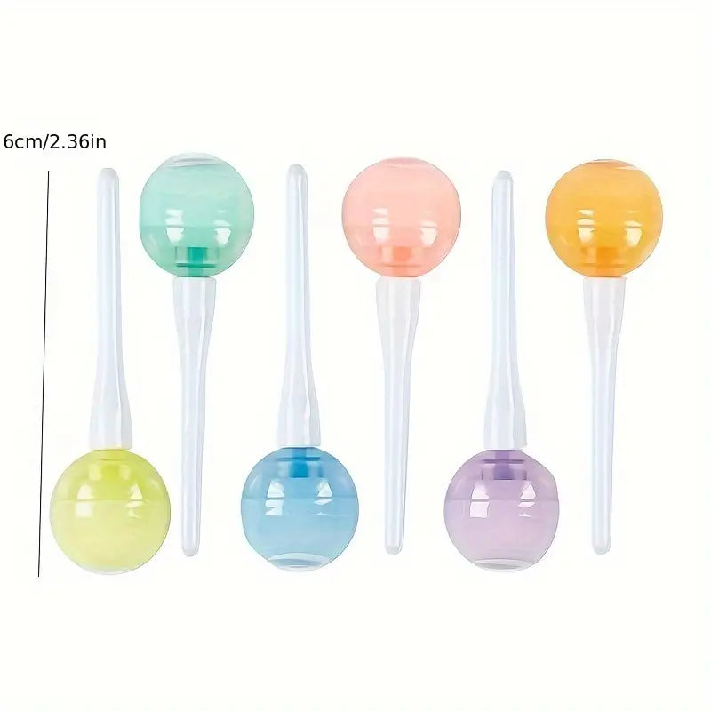 Set Of 6 Lollipop Highlighter, Colorful Marker Highlighter Pen For School Kids, Mini Lollipop Student Marker, Fluorescent Coloring Pens for Student Office School Home