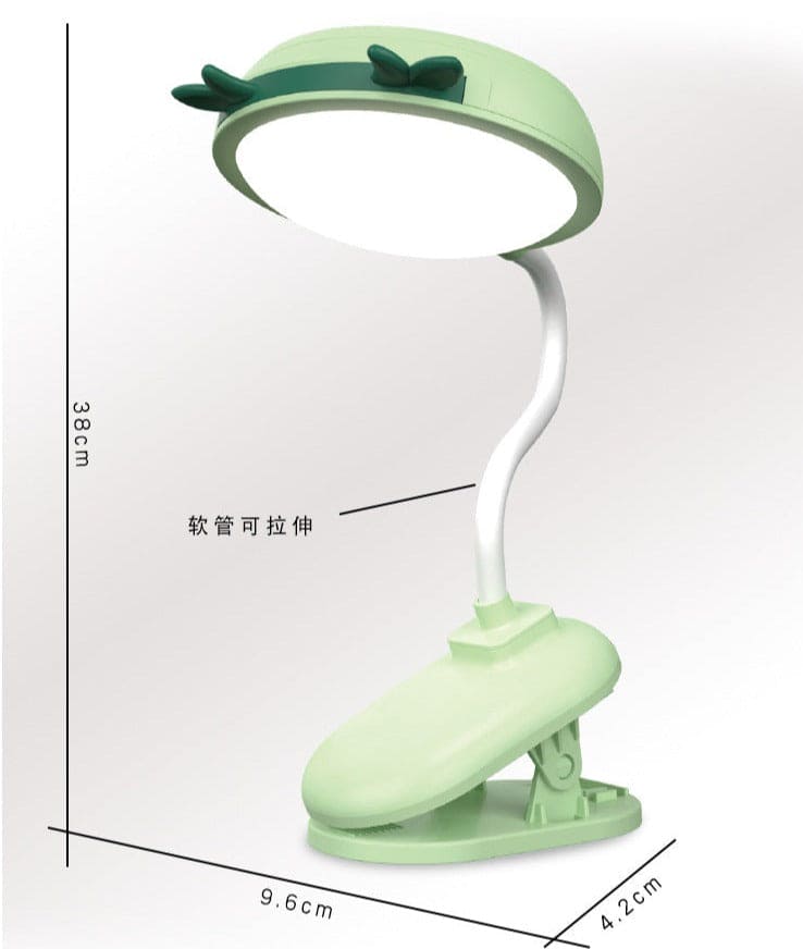 Clip Desk Lamp, Foldable Table Desk Book Reading Lamp, Beside Clip Light, Rechargeable Study Student Light