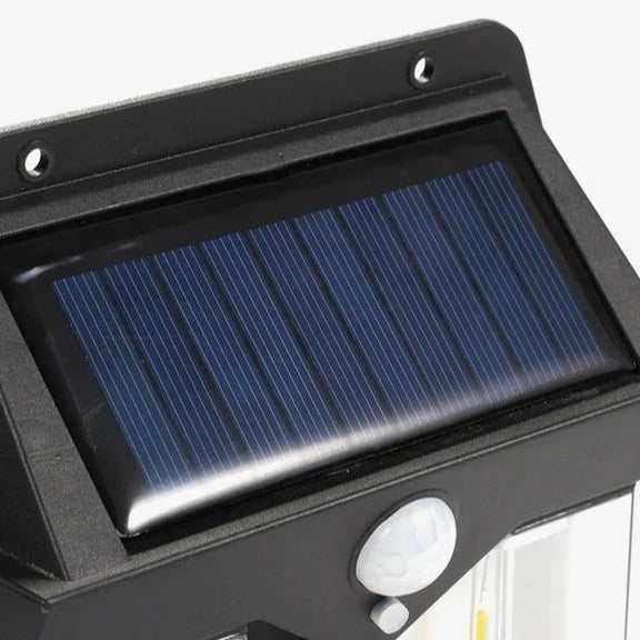 Double Head Antique Solar Sensor Lamp, Wall Mounted Courtyard Villa Garage Wall Light, Human Body Induction Warm Light Lantern, Bright Outdoor Solar Wall Lamp, Energy Efficient Outdoor Lighting