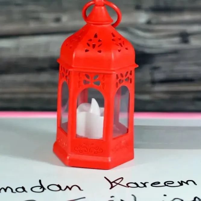 Ramadan Lantern Lamp, Retro Style Electric Candle Lantern Lamp, Electronic Candle Light, Smokeless Portable Hanging Lantern, Electronic Candle Craft Horse Light, Wind Light Candle