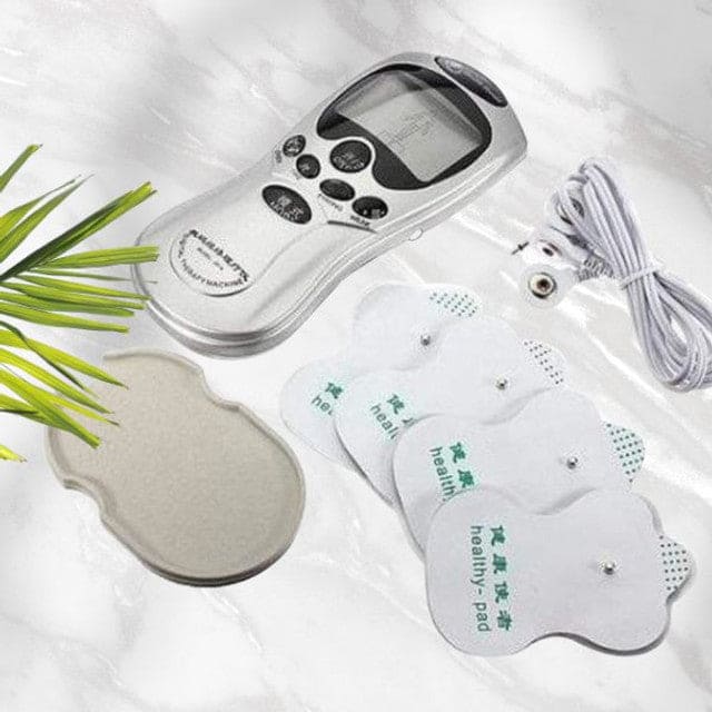 Digital Therapy Handheld Massager, Electric Tens Unit Device, Electric Meridian Body Massager, Ems Acupuncture Face Body Massager, 4 Mode Electric Muscle Stimulator, Dual Output Body Massager, Anti Cellulite Electric Body Massager