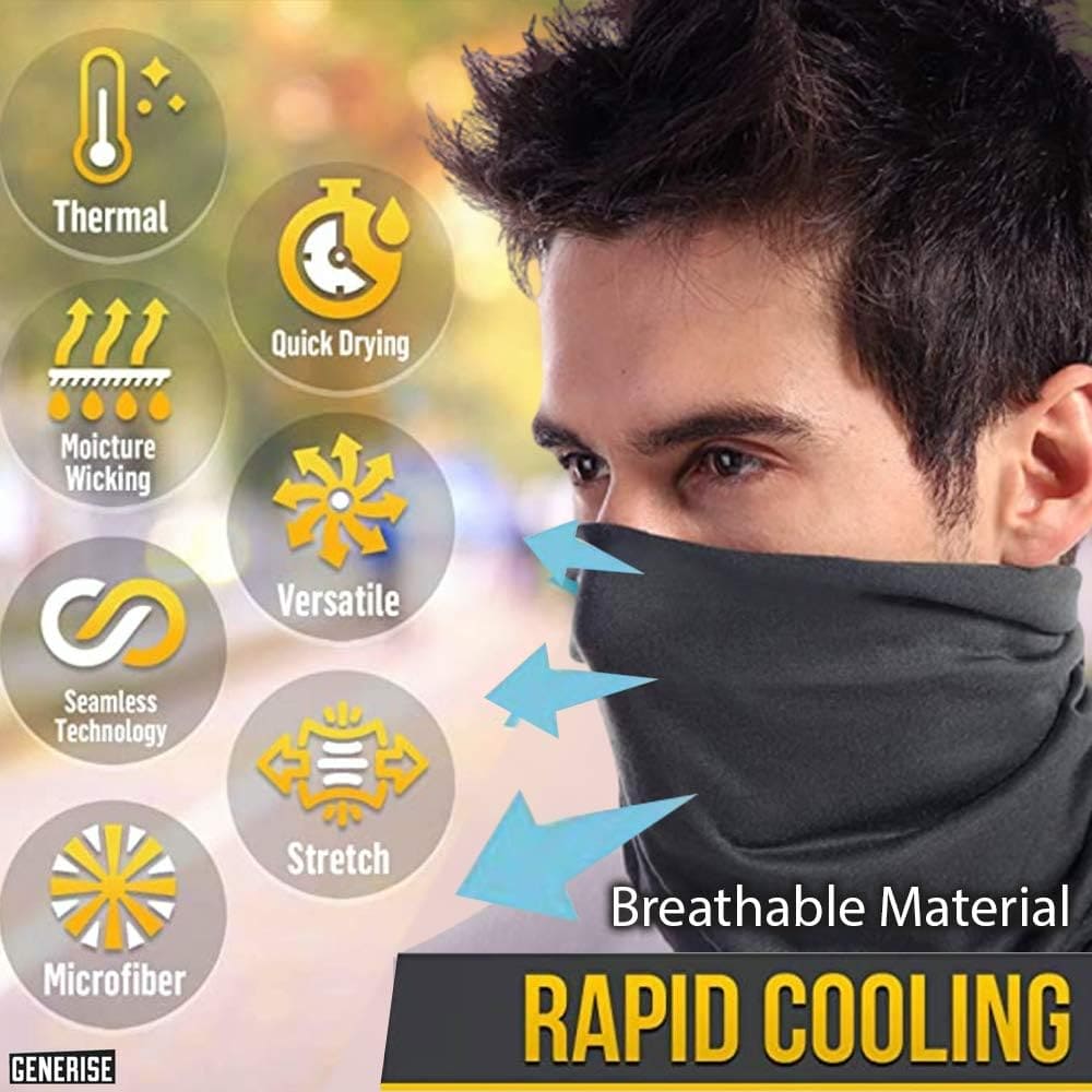 Face Coverings Mask, Men's Cooling Neck Gaiter, Face Cover Scarf Mask, Windproof Scarf Mask Face, Bandana Men Women