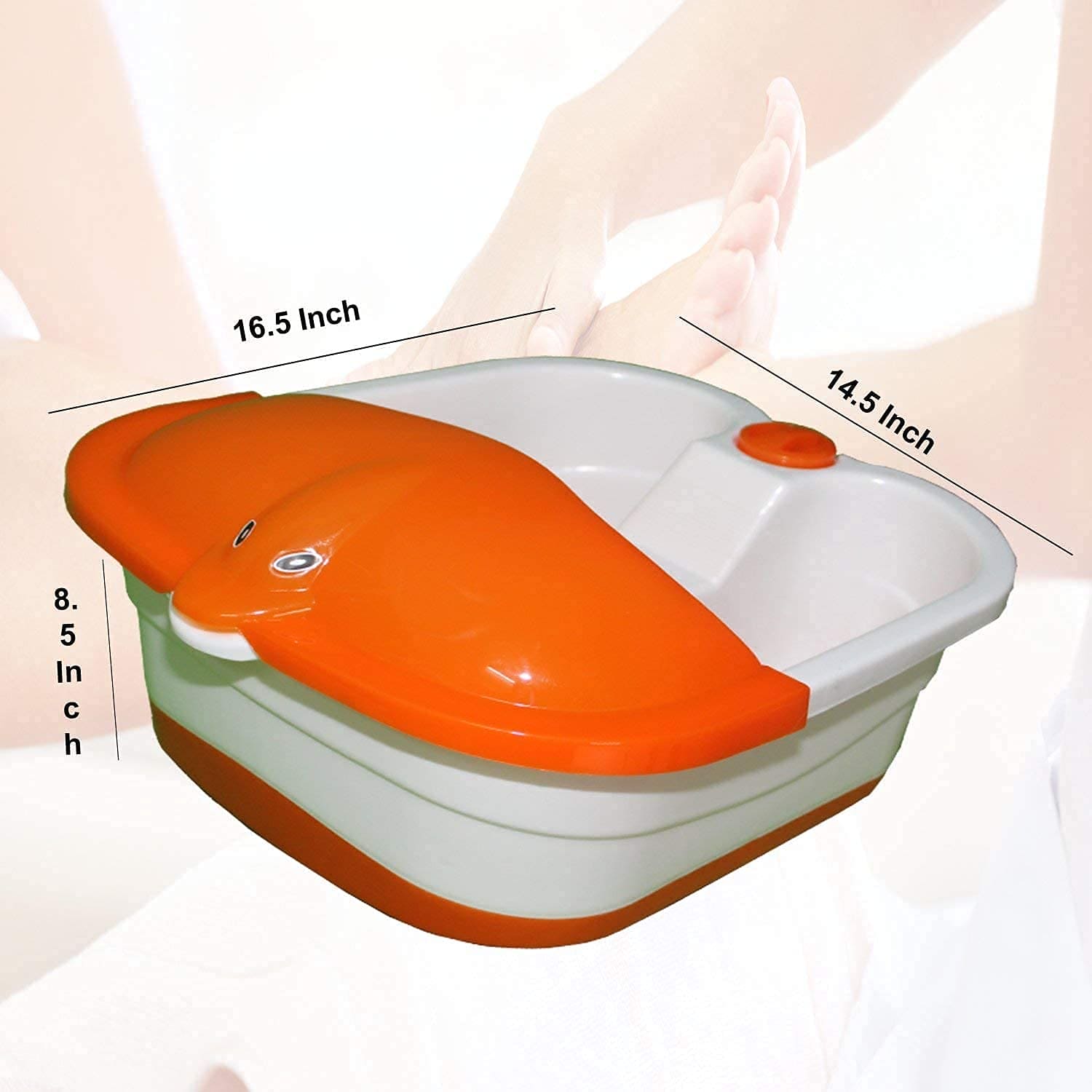 String Ray Foot Bath Massager, Pedicure Foot Spa Massager Machine, Automatic Heating Infrared Rays Bubble Massager,  Electric Pedicure Tub with Roller, Multifunctional Footbath Massager, Home Care Foot Spa