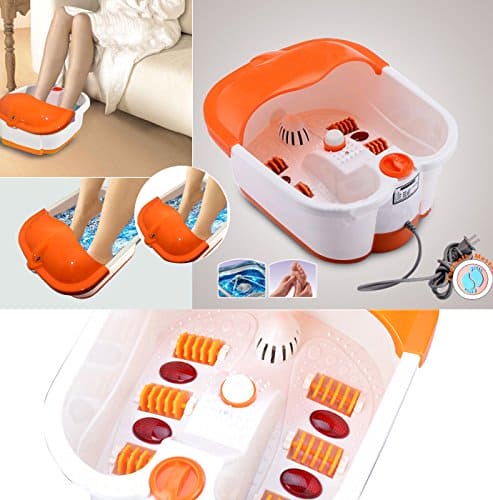 String Ray Foot Bath Massager, Pedicure Foot Spa Massager Machine, Automatic Heating Infrared Rays Bubble Massager,  Electric Pedicure Tub with Roller, Multifunctional Footbath Massager, Home Care Foot Spa