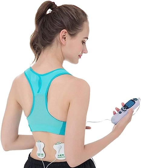 Digital Therapy Handheld Massager, Electric Tens Unit Device, Electric Meridian Body Massager, Ems Acupuncture Face Body Massager, 4 Mode Electric Muscle Stimulator, Dual Output Body Massager, Anti Cellulite Electric Body Massager