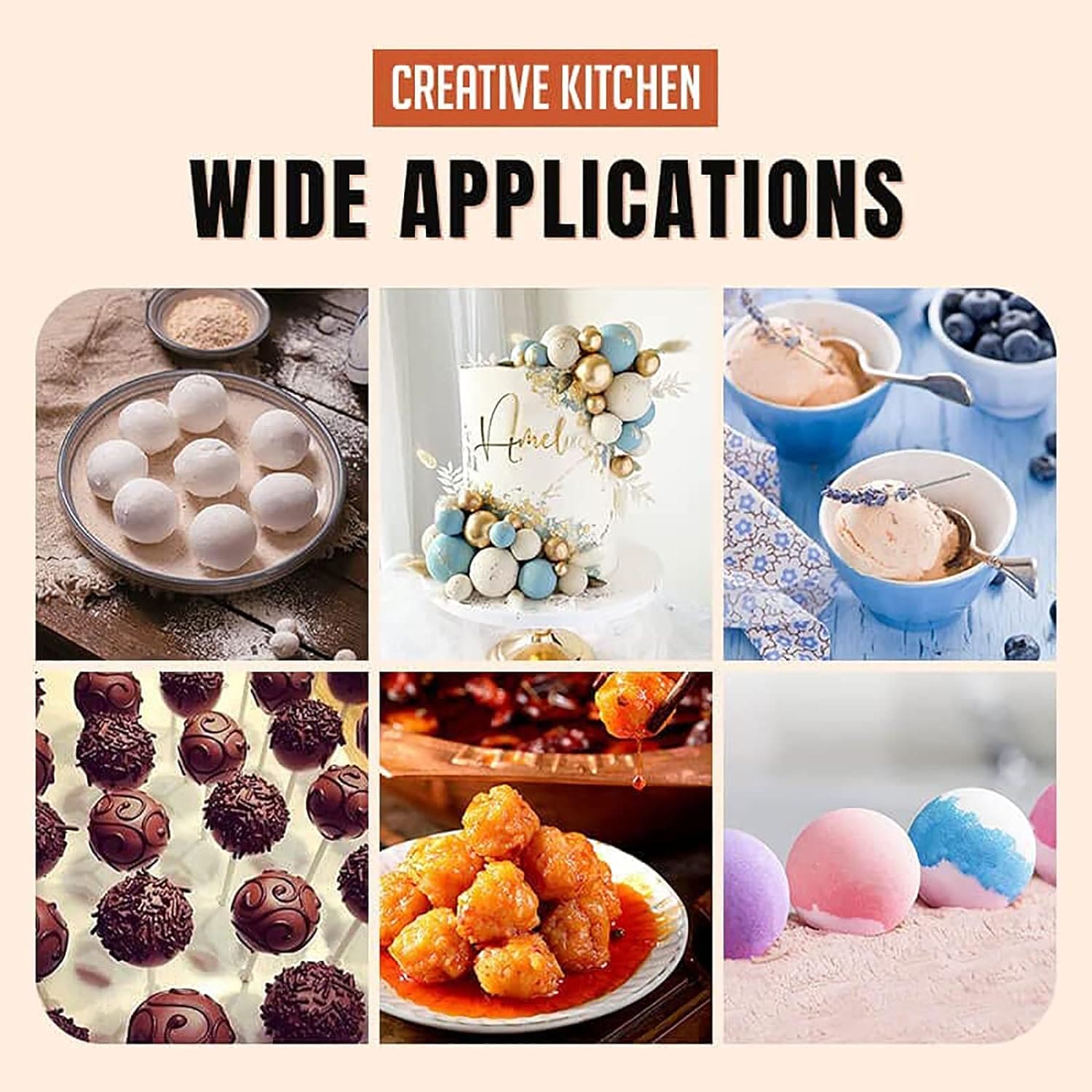 Triple Meat Ball Maker, Meat Tool With Spoon, Fried Fish Beef Meat Making Balls Mold, Kitchen Meatballs Scoop, Home Cooking Tool, Triple Meat Club Maker with Cutting Spatulas, Non Stick Plastic Apparatus Maker Clip