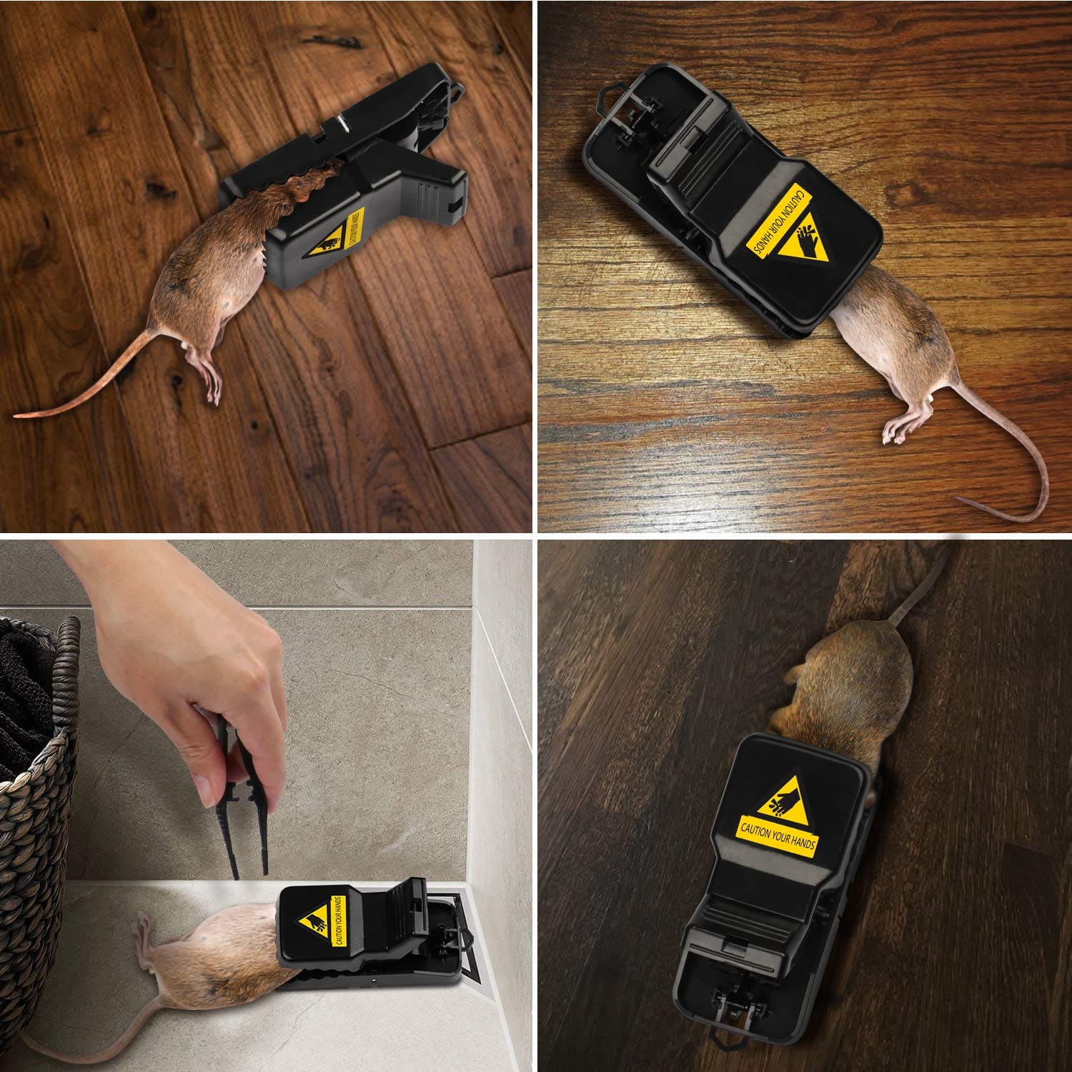 Snap Mouse Trap, Universal Mouse Catcher, Indoor Reusable Rat Trap, Reusable Effective Mice Traps, Indoor Outdoor Quick Catch Mouse, Quick Rat Catcher, Pest Control Rat Trap, Large Mouse Trap, High Sensitive Mouse Catcher, Humane Rat Trap