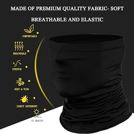 Face Coverings Mask, Men's Cooling Neck Gaiter, Face Cover Scarf Mask, Windproof Scarf Mask Face, Bandana Men Women