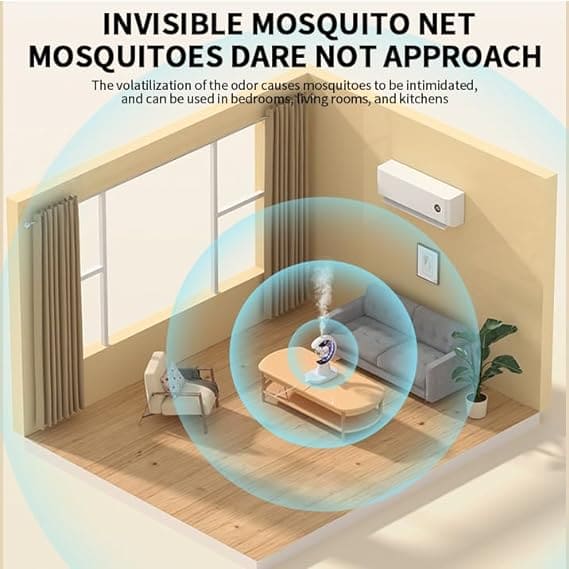 Smart Mosquito Repellent Humidifier, 3 In 1 Household Pest Repeller, Electric Multifunctional Silent Bedroom Spray Air Humidifier, Bug Zapper with UV Light, Ultrasonic Repellent Humidifier