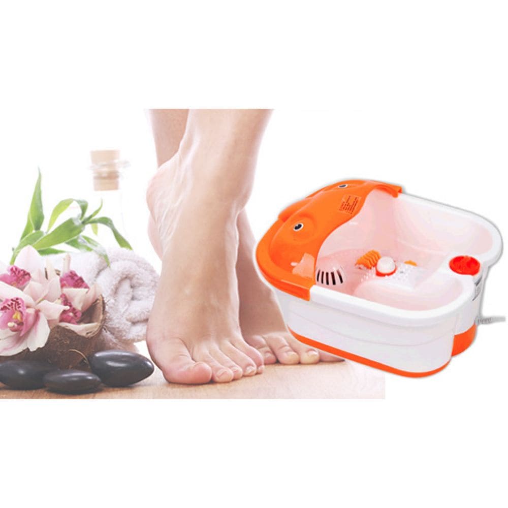 String Ray Foot Bath Massager, Pedicure Foot Spa Massager Machine, Automatic Heating Infrared Rays Bubble Massager,  Electric Pedicure Tub with Roller, Multifunctional Footbath Massager, Home Care Foot Spa