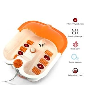 String Ray Foot Bath Massager, Pedicure Foot Spa Massager Machine, Automatic Heating Infrared Rays Bubble Massager,  Electric Pedicure Tub with Roller, Multifunctional Footbath Massager, Home Care Foot Spa