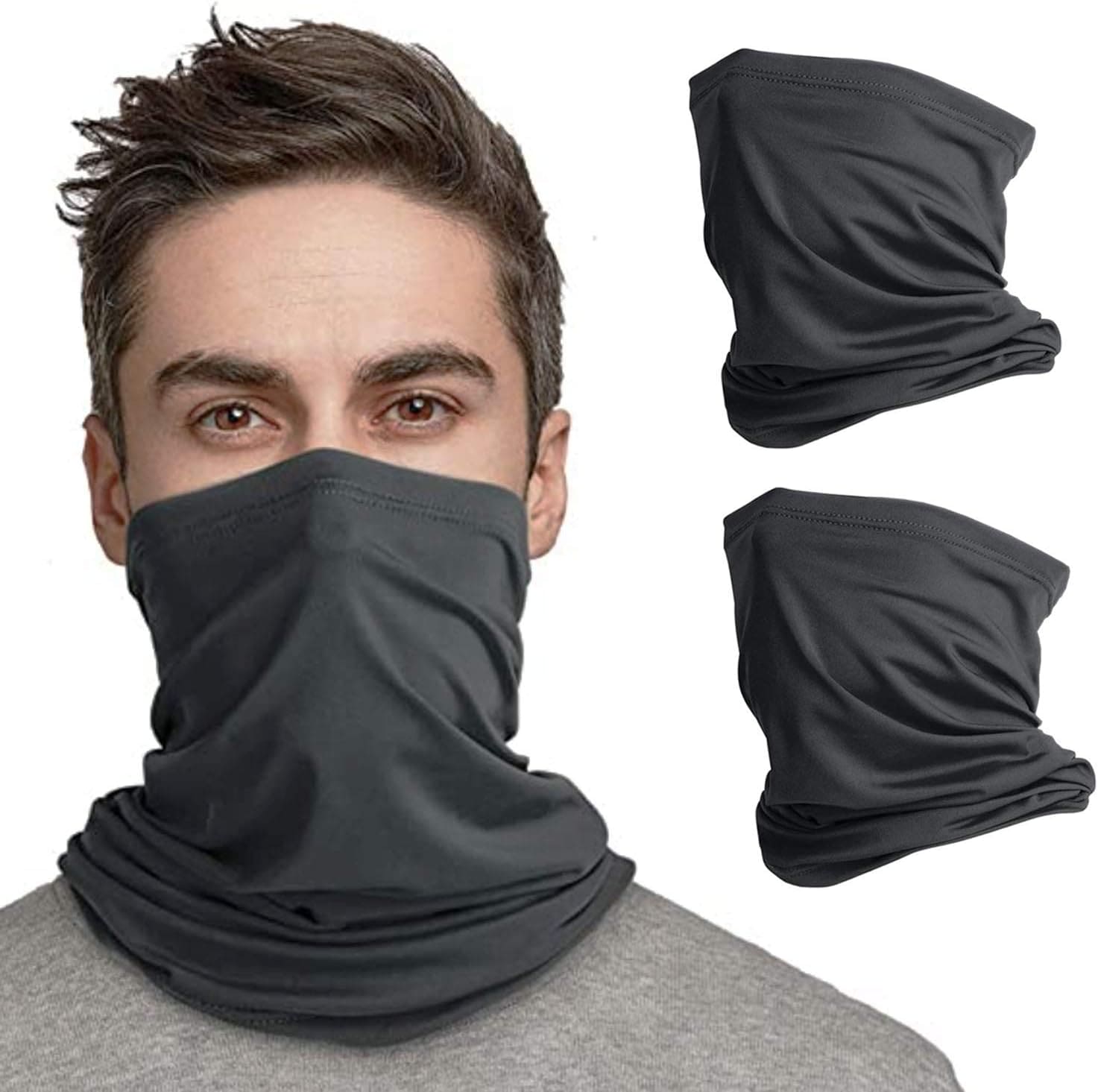Face Coverings Mask, Men's Cooling Neck Gaiter, Face Cover Scarf Mask, Windproof Scarf Mask Face, Bandana Men Women
