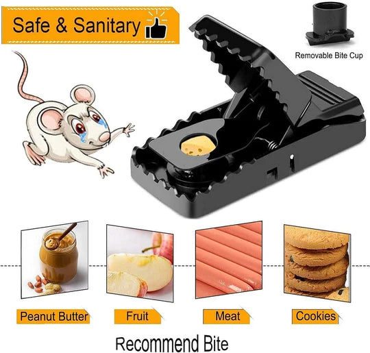 Snap Mouse Trap, Universal Mouse Catcher, Indoor Reusable Rat Trap, Reusable Effective Mice Traps, Indoor Outdoor Quick Catch Mouse, Quick Rat Catcher, Pest Control Rat Trap, Large Mouse Trap, High Sensitive Mouse Catcher, Humane Rat Trap