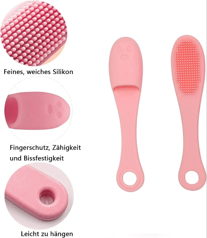 Silicone Nose Finger Brush, Facial Pore Cleaning Brush, Double-side Massage Brush, Soft Nose Head Wash Brush, Beauty Skin Care Clean Tool, Face Nasal Scrubbing Brush, Multi Use Cleaning Brush