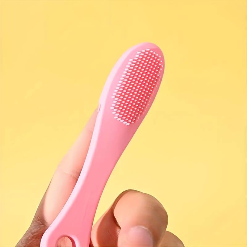 Silicone Nose Finger Brush, Facial Pore Cleaning Brush, Double-side Massage Brush, Soft Nose Head Wash Brush, Beauty Skin Care Clean Tool, Face Nasal Scrubbing Brush, Multi Use Cleaning Brush