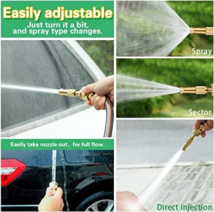 Spray Nozzle Water Gun, High Pressure Direct Spray Sprinkler Quick Connector, Adjustable Pressure Washer, Washing Tap Connector, Jet Water Gun, Garden Water Spray Nozzle