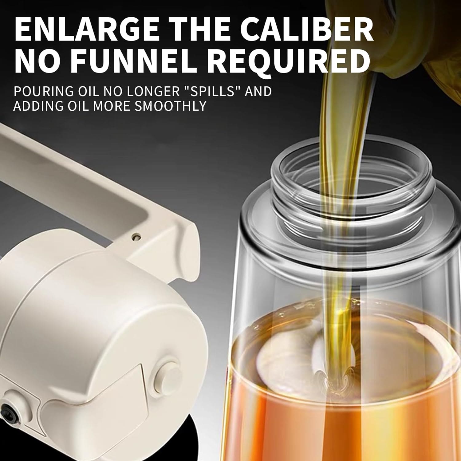 2 In 1 Oil Kettle, Oil Pot, Kitchen Oil Spray Bottle And Dispenser, Glass Oil Bottle For Cooking, Vinegar Soy Sauce Spray Pour Oil Container, Home Barbecue Air Fryer Glass Baking Oil Kettle, Double Function Oil Dispenser And Bottle