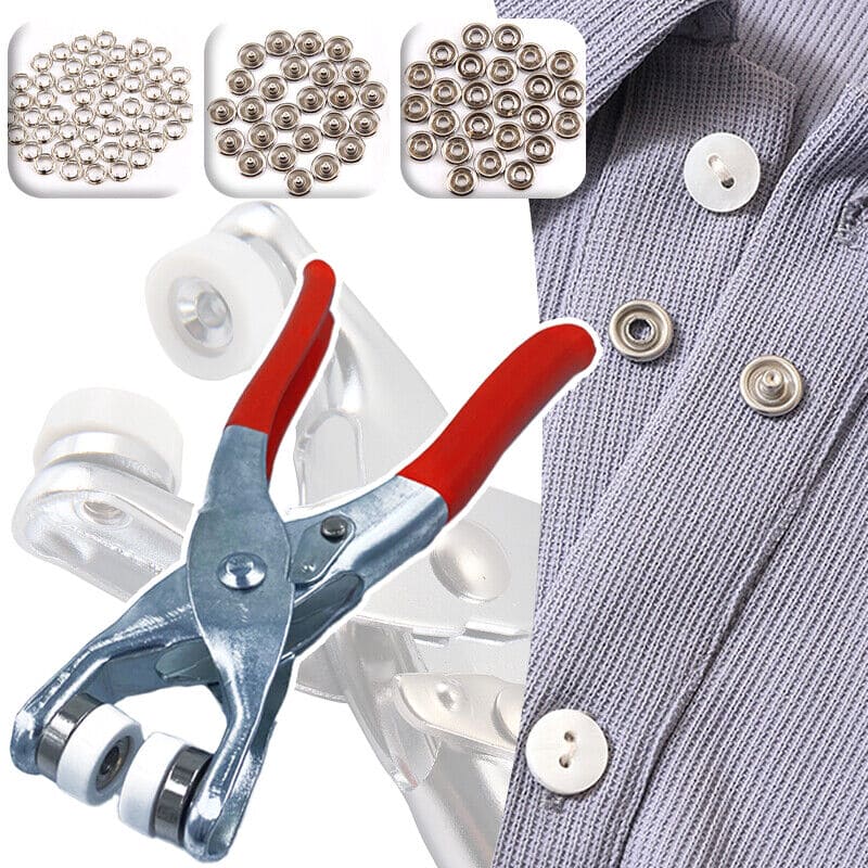 Metal Snap Button Plier, Metal Tich Buttons Plier, Hand Pressure Plier, Buckle Installation Tool, Button Snap Fastener Kit