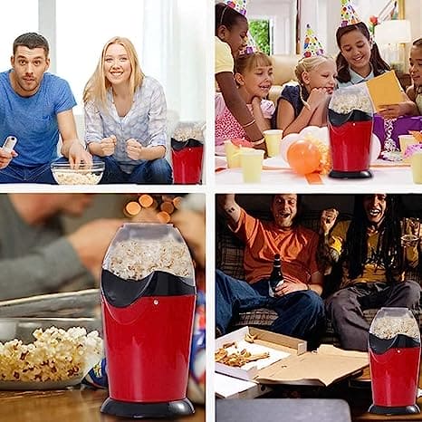 Portable Electric Popcorn Maker, Automatic Instant Popcorn Maker, Kitchen Desktop Mini DIY Corn Maker, Electric Hot Popcorn Machine, Oil Mini Hot Air Popcorn Machine, Portable Electric Household Snack Maker