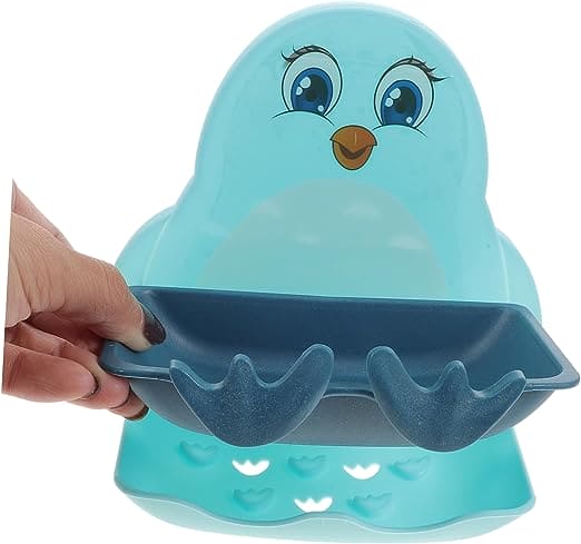 Cute Penguin Soap Box, Penguins Shape Soaps Box with Hook, Cute Drain Toilet Free Punch Shelf Soap Box, Bathroom Soap Case, Dormitory Bath Soap Dish