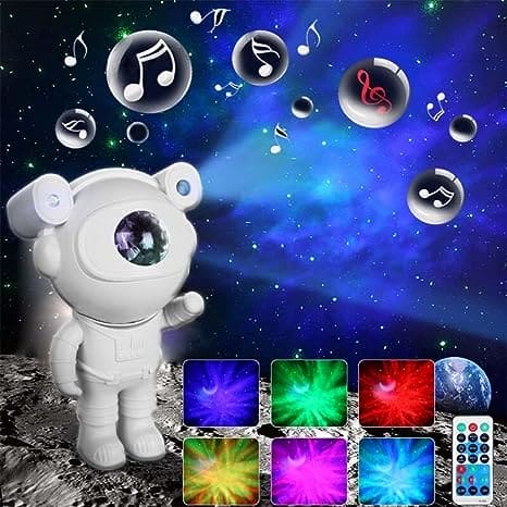 Astronaut Projector Lamp With RC, Nebula Star Galaxy Projector, Kids Star Projector, Robot Ceiling Sky Projector Light, Space Projector Lamp