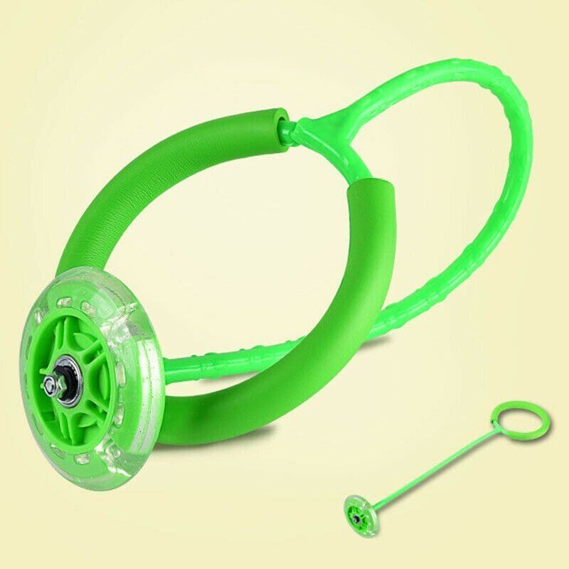 Foot Flashing Ankle Jumping Rope Ball, Glowing Bouncing Fitness Sports Swing Ball, Flash Jumping Bouncing Ball, Children Skip It Ball, Skipping Rope Swing Ball, Foldable Ankle Skip Ball