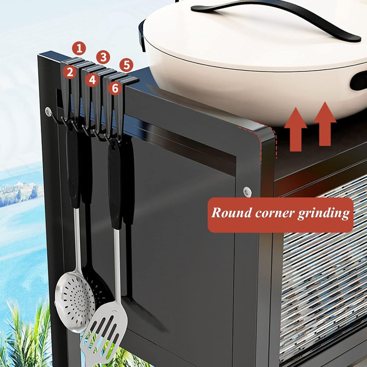 Multifunctional Flip Kitchen Dish Rack, Over Sink Countertop Kitchen Storage Shelf, Metal Cabinet Door Crockery Shelf, Expandable Sink Drainer Drying Rack with Door, Telescoping Dish Storage Rack